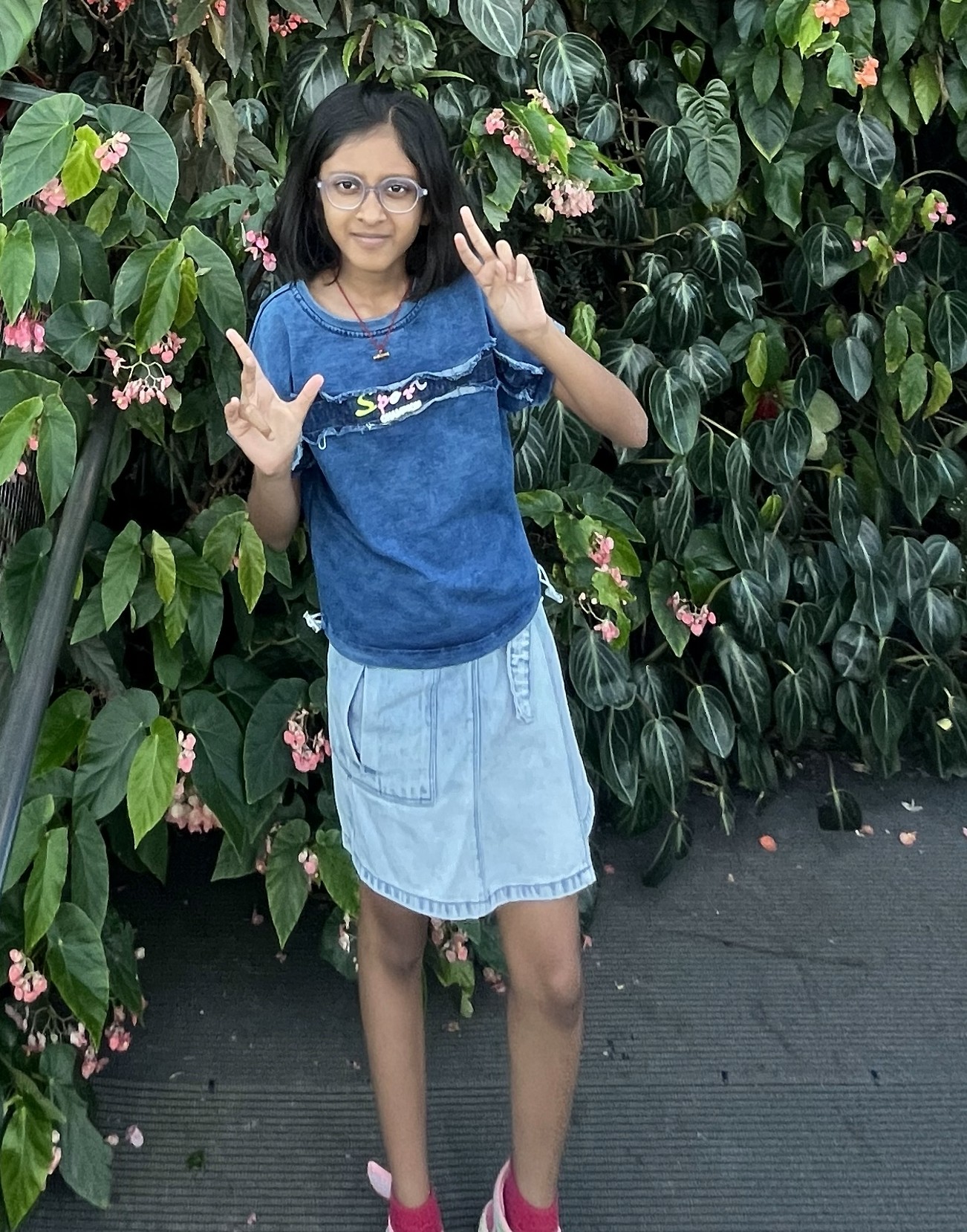 Aarya Choudhary in her studio